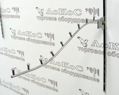 фото Кронштейн на стойку 8 штырьков d=9мм L=350мм, хром, (G525 L=350)