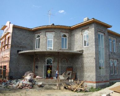 фото Монтаж декоративной штукатурки (мокрого фасада)