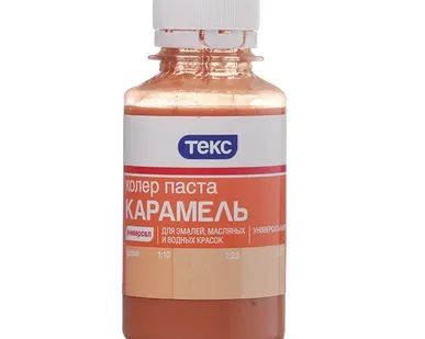 фото Колеровочная паста №22 карамель Текс 0,1л