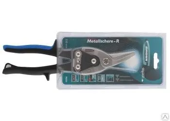 фото Ножницы по металлу "PIRANHA", 250мм, прямой и правый рез, GROSS