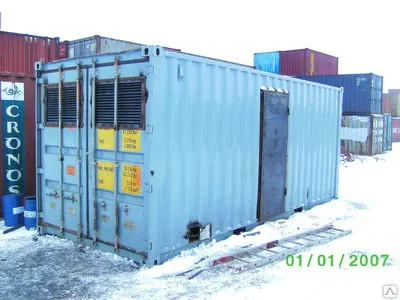 Фото №0 Дизельной электростанции корпус из морского контейнера 20 футов