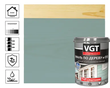 фото Эмаль ВД-АК-1179 по дереву и OSB "Профи" джинсовый синий 2.5 кг