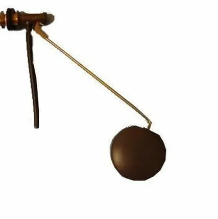 Фото №0 Клапан шаровый латунный с поплавком