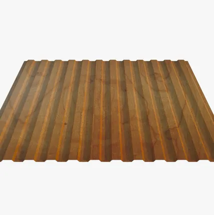 Фото №0 Профнастил Н10.40 покрытие 3D ольха Россия, эконом, 0.4-0.45 мм