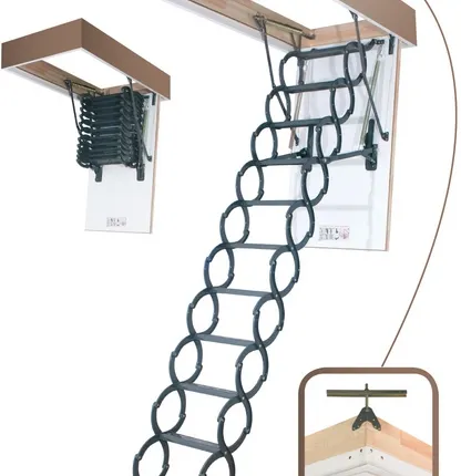 Фото №0 Металлическая термоизоляционная чердачная лестница LST