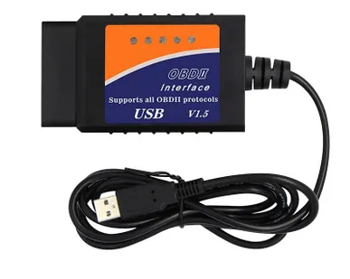 фото Диагностический адаптер OBD2 ELM 327 V1.5 USB