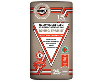 фото Клей д/гранита и нат.камня "Гранит" 25кг (Юнис)