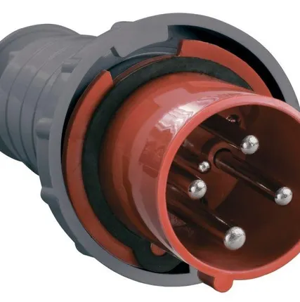 Фото №0 Вилка эл. каб. 63А 3P+PE 380В IP54 ССИ-034 ИЭК PSR02-063-4