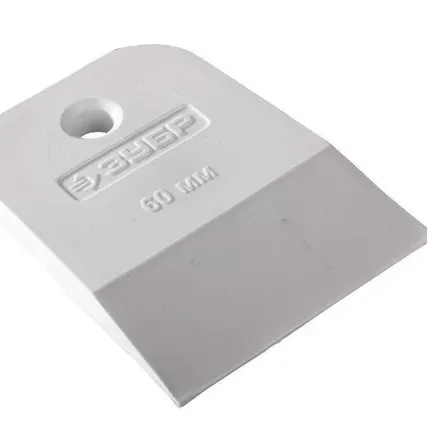 Фото №0 Шпатель резиновый, белый 60 мм