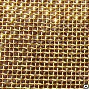 Фото №0 Сетка латунная 0,06 яч. 0,08х0,08; 0,09х0,09; 0,1х0,1 Л80 Гост 6613-86.