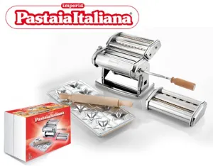 Фото №1 Набор для пасты Imperia la Monferrina Classic 508 Pastaia Italiana IPASTA, ручная лапшерезка - тестораскатка, пельменница в Москве