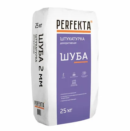 Фото №0 Штукатурка декоративная Perfekta Шуба 1мм 25кг