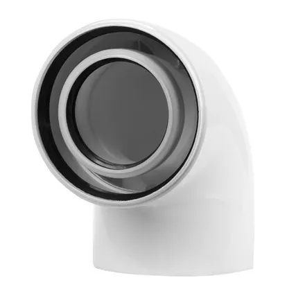 Фото №0 Колено для конденсационных котлов Royal Thermo диам. 80/125L MF 90гр