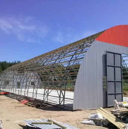 Фото №0 Строительство ангаров под ключ