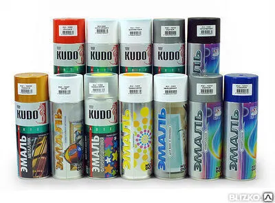 Фото №0 Эмаль KUDO аэрозоль унив голубая гл 520мл