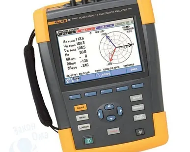 фото Трехфазный анализатор качества э/энергии Fluke 437-II