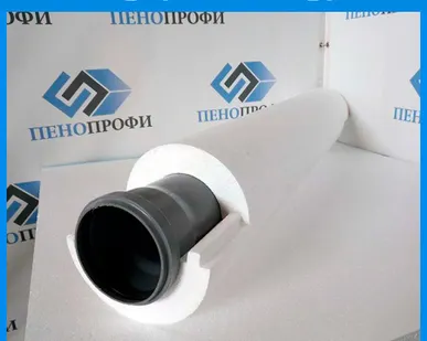 фото Скорлупа из пенопласта для утепления трубы 250 мм (ПСБ-С-25Ф, пенополистирол, ППС)