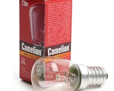 фото Лампа накаливания для холодильников и шв.машин 15Вт Е14 220В Camelion