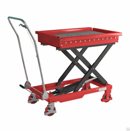 Фото №0 Тележка с подъемной платформой-рольганг