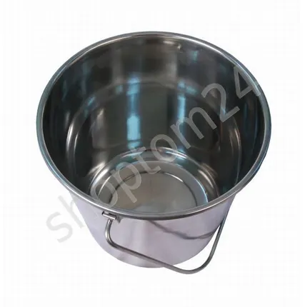 Фото №2 Ведро 12 литров с крышкой нержавеющая сталь
