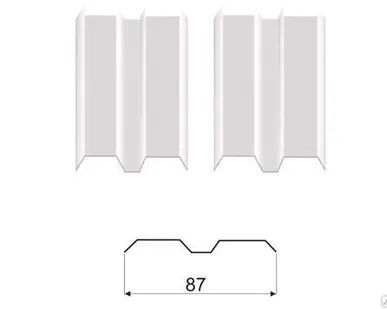 фото Металлический штакетник ШТ-87 9003 белый