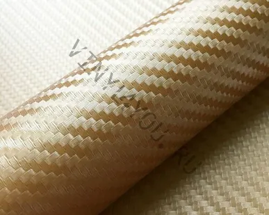фото Пленка Золотой карбон 3D