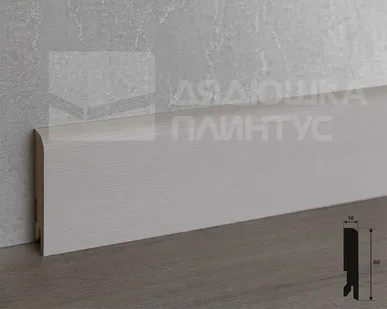 фото Лука Плинтус МДФ Лука Пл 80МДФ.2400.Point line 24041 Секвойа какао