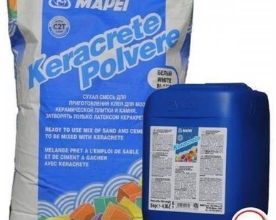 фото Клей двухкомпонентный Keracrete MAPEI latex, 5 кг (компонент А)