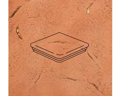 фото Клинкерная ступень угловая флорентинер ABC Antik Kupfer, 335*335*10 мм