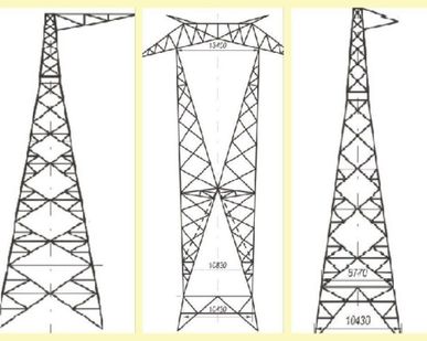 фото Промежуточная металлическая опора П220-3Т+5