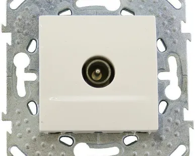 фото UNICA Розетка TV в рамку бежевая Schneider Electric