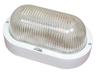 фото Светильник "Банник" 1401 НПП 03-60-021 IP54 овал малый бел. пласт. Элетех 1005500883