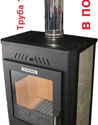 Фото №0 Печь-камин Бранденбург с верхним дымоходом Жарсталь