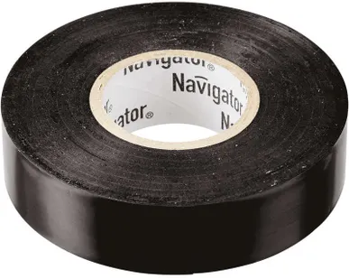 фото Изолента ПВХ 19мм (рул.20м) черн. NIT-A19-20/BL Navigator 71110