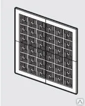 фото Решетка вентиляционная, радиаторная АБС 600х1500, кор.