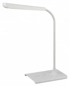 Фото №0 Светильник светодиодный настольный NLED-474-10W-W белый, USB и беспроводная зарядка устройств ЭРА