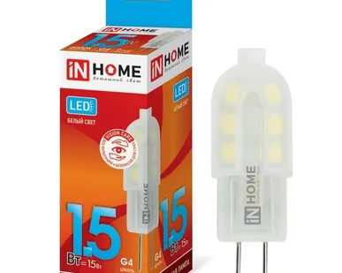 фото Лампа светодиодная LED-JC-VC 1.5Вт 12В G4 4000К 95лм IN HOME 4690612019758