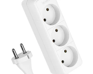 фото Удлинитель 3х1.5м без заземл. 16А IP20 ПВС 2х1 Космос YKsm1.5m-3g(K)