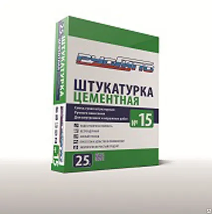 Фото №0 Штукатурка цементная для наружных и внутренних работ №15