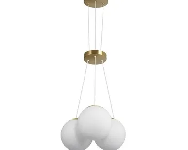 фото Светильник подвесной Gerhort 10274/3GD WT золотой, белый