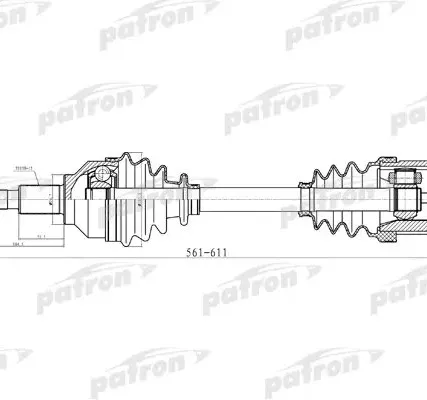 Фото №0 PDS2042 Полуось