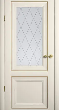 Фото №0 Межкомнатные двери ALBERO "Прадо" Ваниль (ДО) Мателюкс Гранд