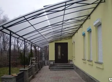 фото Навесы односкатные
