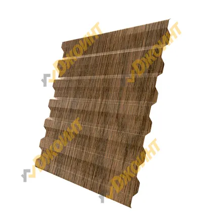Фото №0 Профнастил С-21 0,5 Printech Real Print Hazelnut (Фундук)