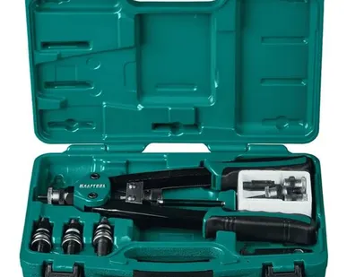 фото Заклепочник для резьб.закл KRAFTOOL NUT-12 (M3-M12) двуруч. кейс