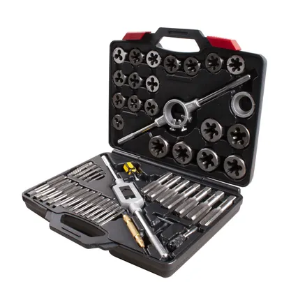 Фото №6 Набор метчиков и плашек SK-5 M6-M24, кейс, 51 предмет МАСТАК 351-00051C