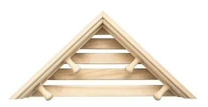 Фото №0 Полка угловая с вешалкой 4 рожка (М-46)