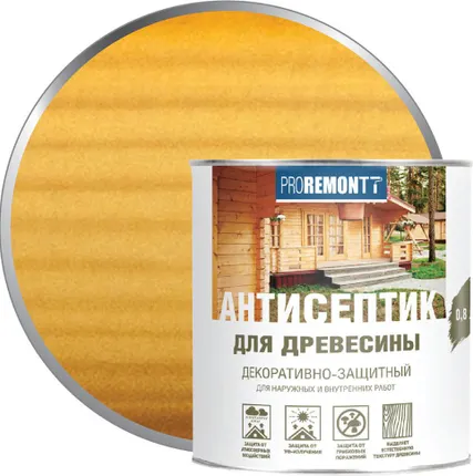 Фото №0 Деревозащитное средство Proremontt Орегон 0,8л Лакра