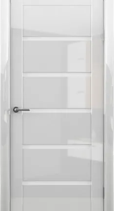 Фото №0 Межкомнатные двери ALBERO "ВЕНА" Глянец Белый/Белый Акрилат (ДО)