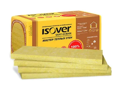 фото Утеплитель для стен Изовер Мастер Теплых Стен (50/600*1000) 4,8м2 /0,24 м3